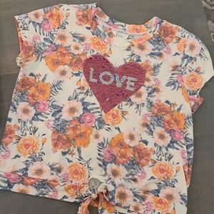 Girls XL (14-16) Flip Sequin Top